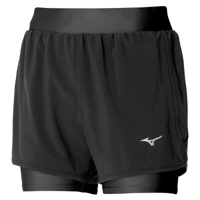 Pantalones Cortos Mizuno ER 4.5 2IN1 Mujer Negros - Chile M432RKAESW